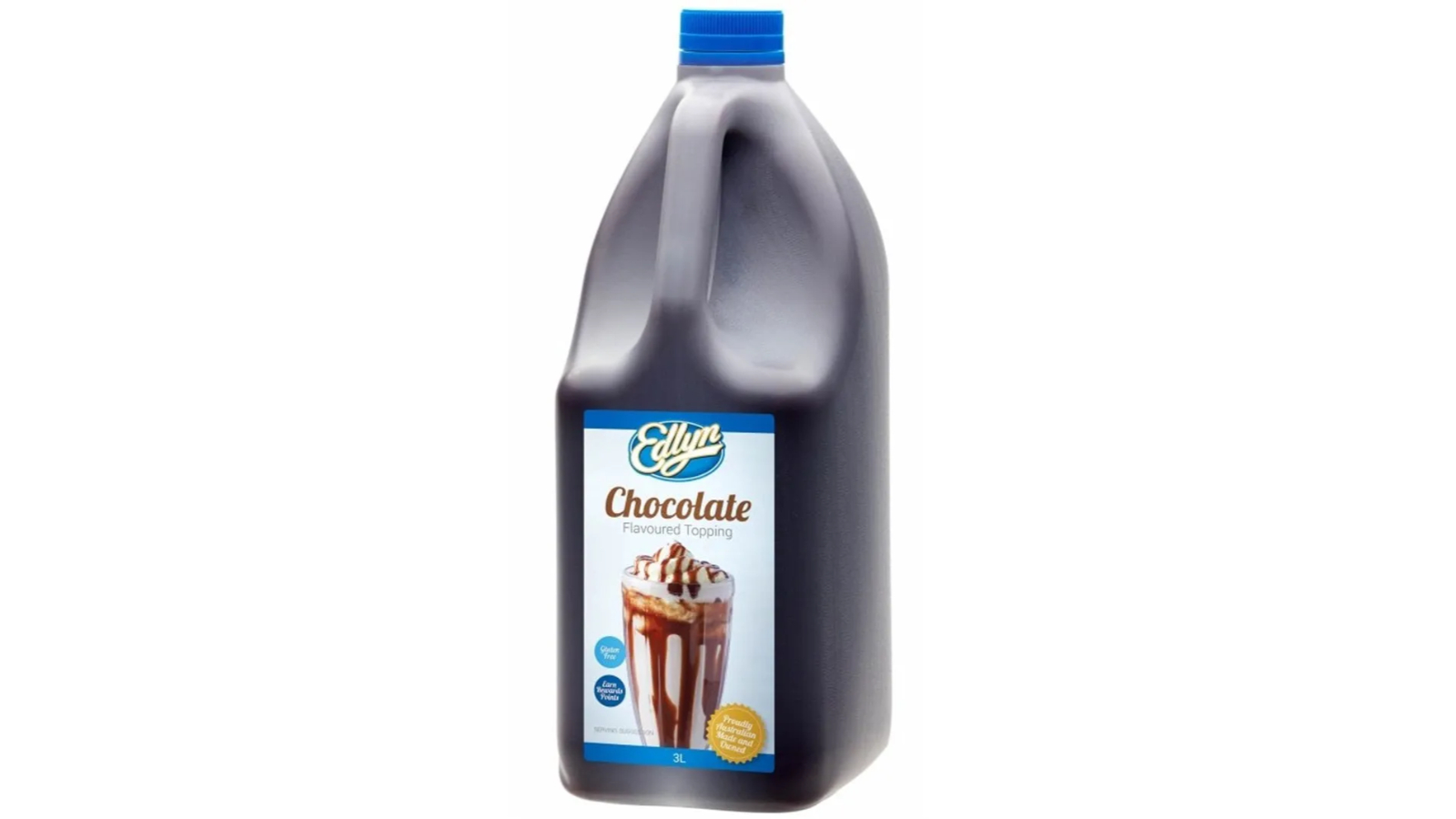Edlyn Chocolate Topping Milkshakes Ice Cream Bulk - 3Litre