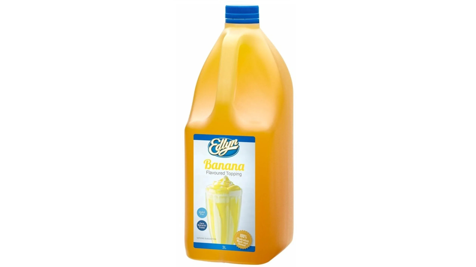 Edlyn Banana Topping Milkshakes Ice Cream Bulk - 3Litre