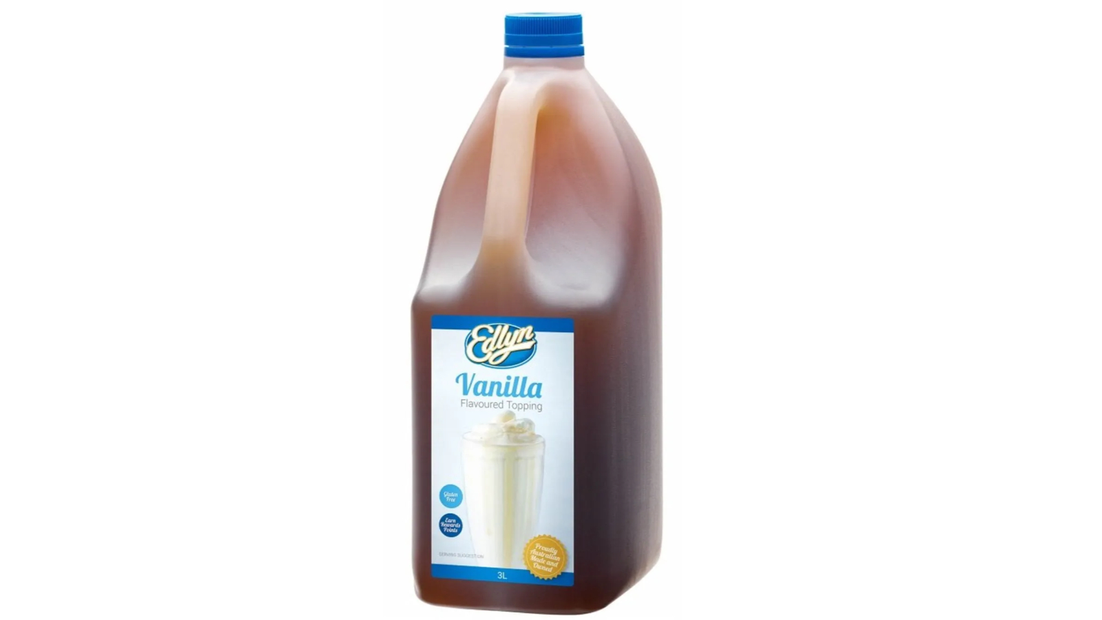 Edlyn Vanilla Topping Milkshakes Ice Cream Bulk - 3Litre