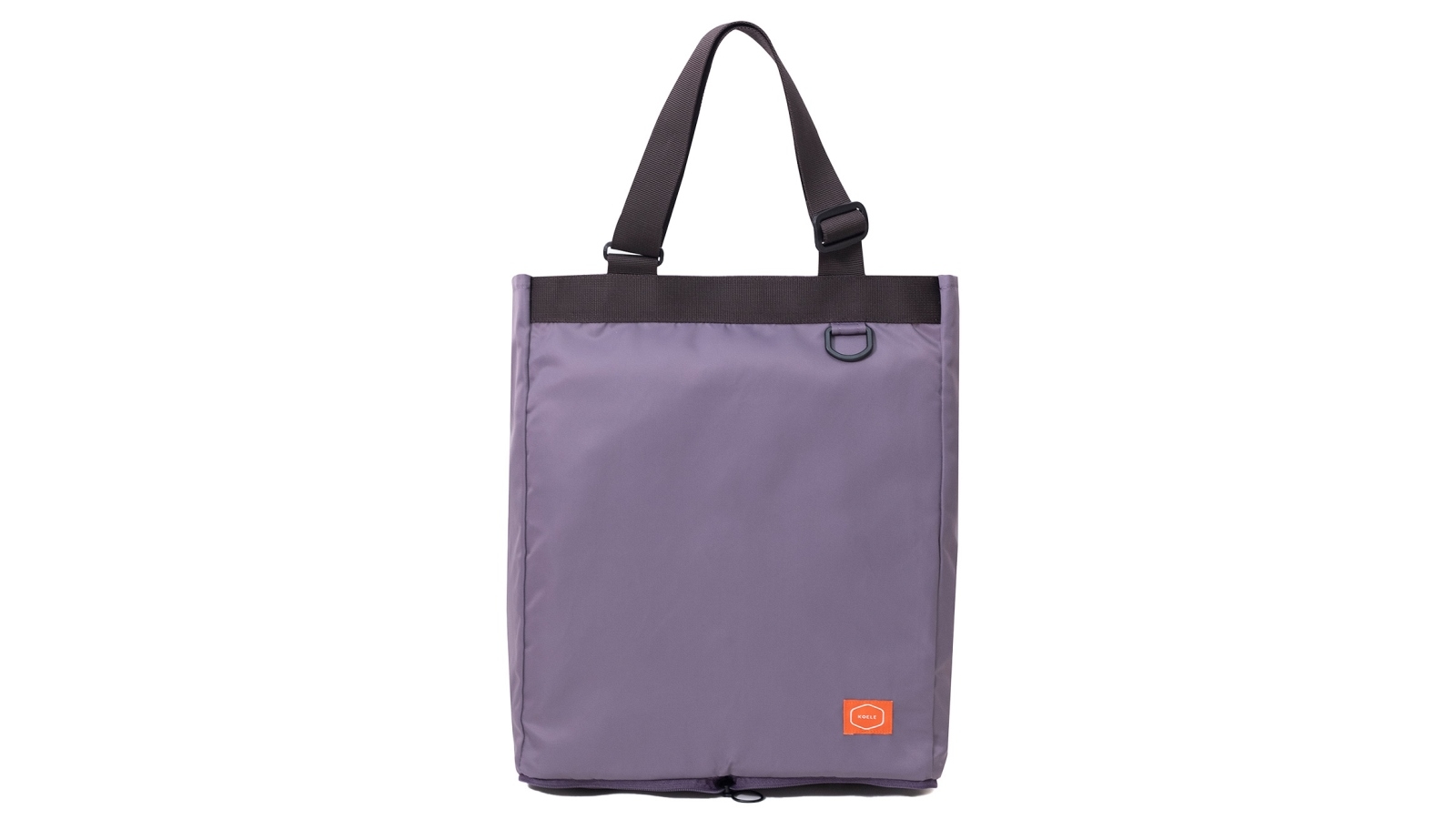 Koele Foldable Nylon Shoulder Shopper Tote Bag for Travel Laptop Grocery - Purple