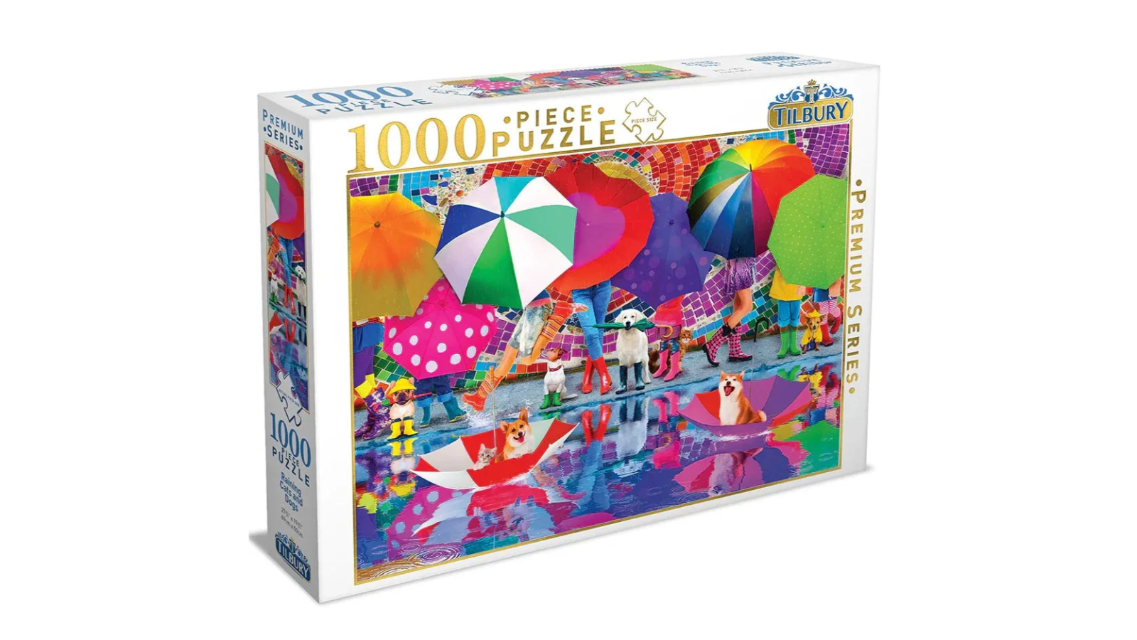 Tilbury 1000 Piece Jigsaw Raining Cat and Dog Puzzle