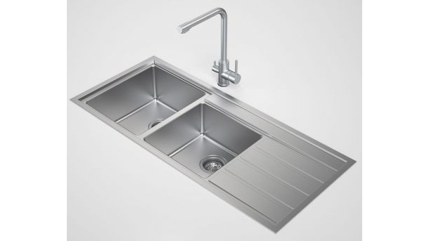 Caroma Compass 1.75 Left Hand Bowl Sink No Tap Hole