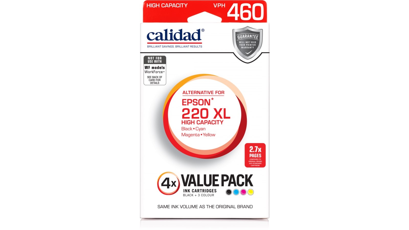 Calidad Epson 220 XL Value Pack Ink Cartridge