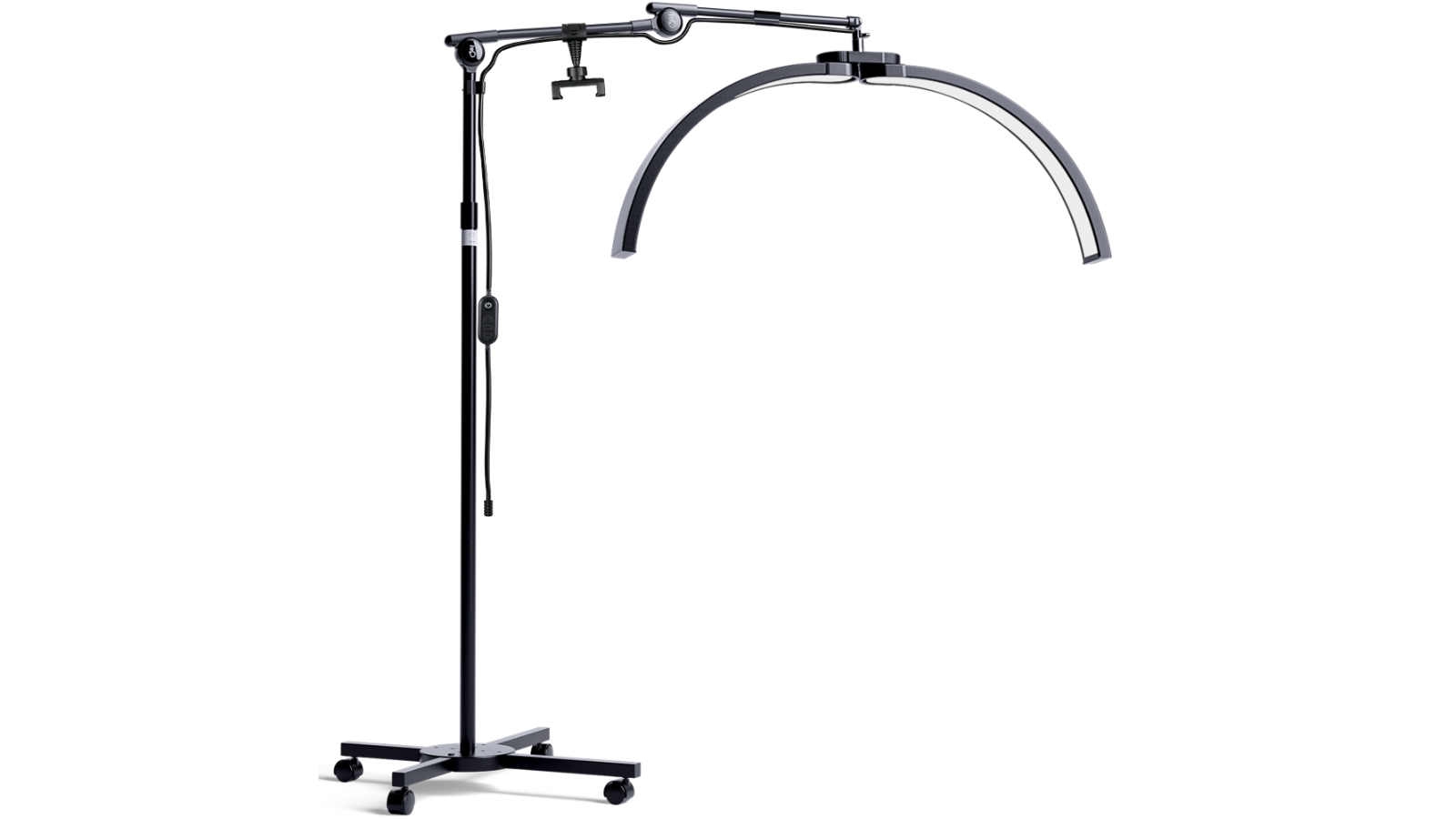 Advwin Portable Beauty Half Moon Lamp with 4 Wheel