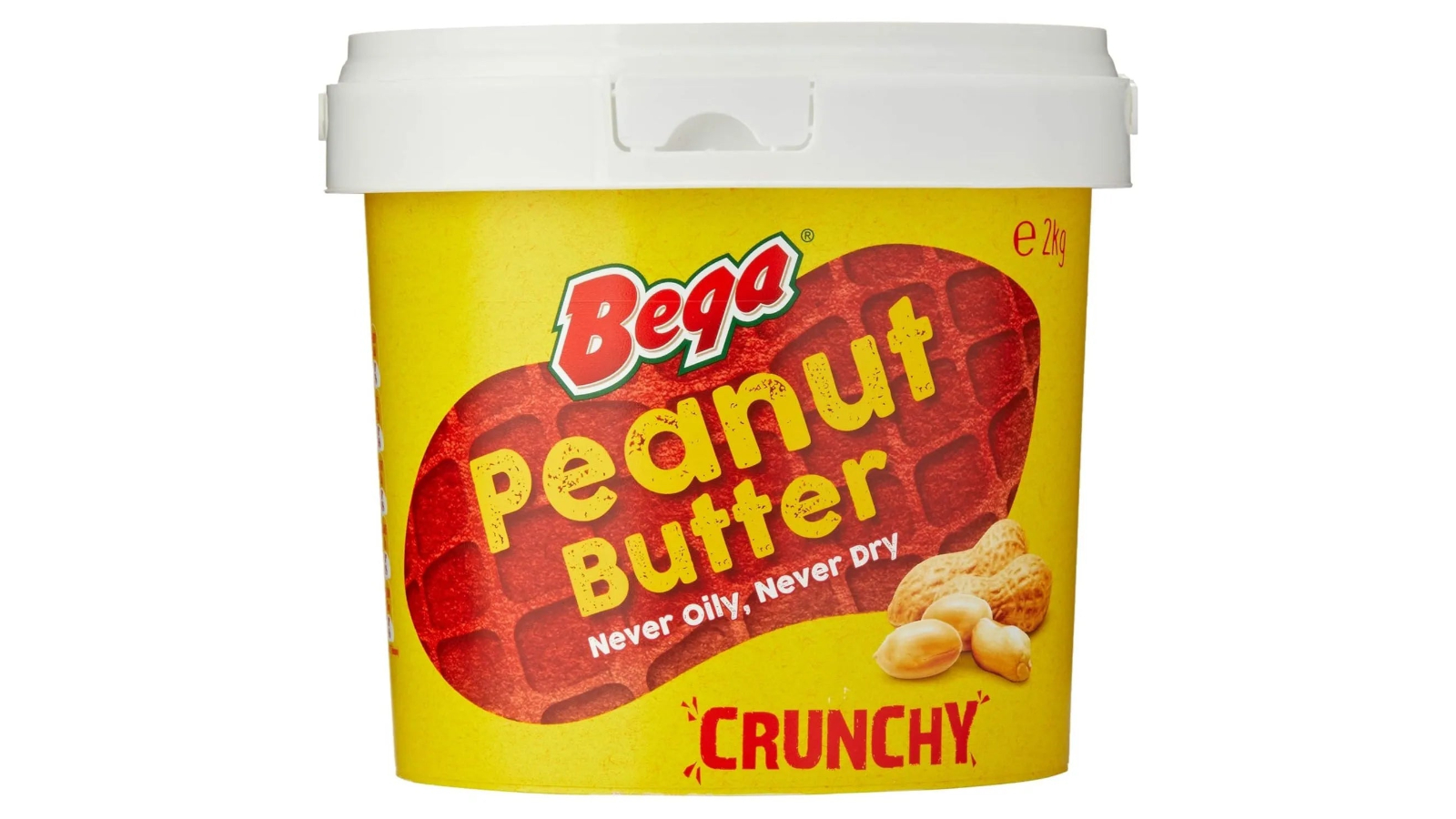 Bega Peanut Butter Crunchy Spread Bulk Tub - 2kg