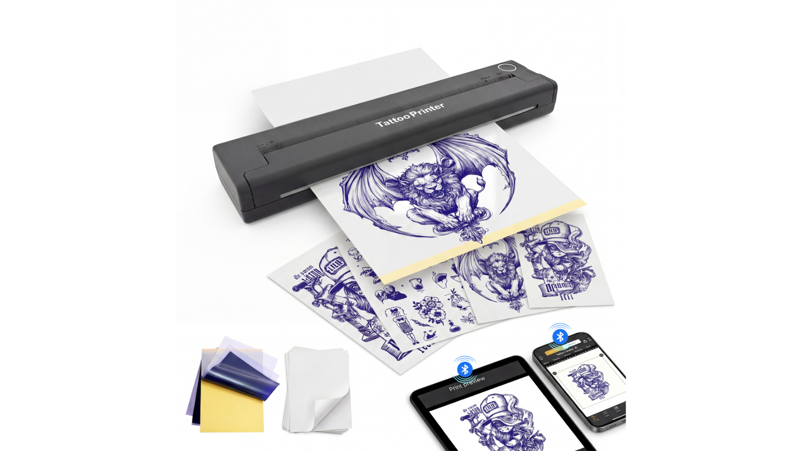 Advwin Wireless Thermal Tattoo Stencil Printer