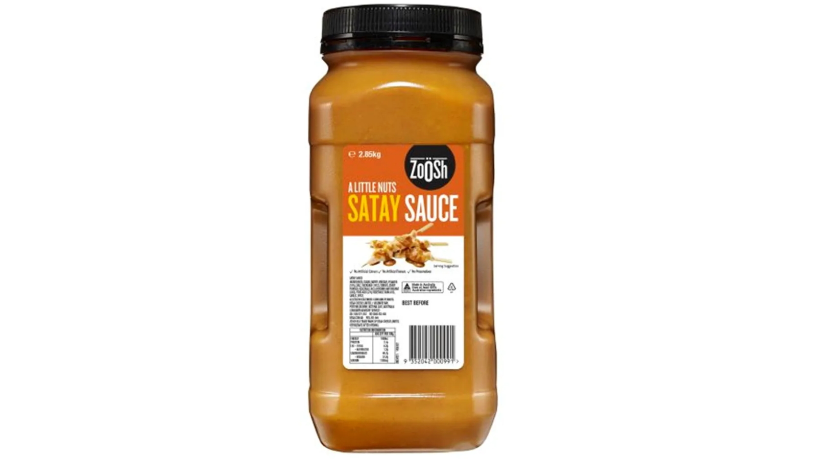 Zoosh Peanut Satay Sauce 2.85kg Pack