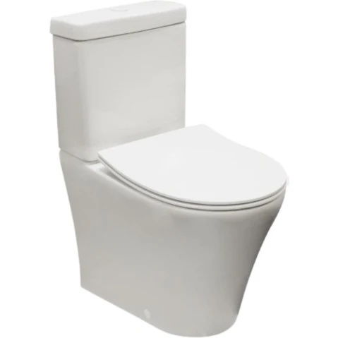 Villeroy & Boch O.Novo Style Direct Flush Back to Wall Toilet with Slim Seat and Ceramic Plus - White