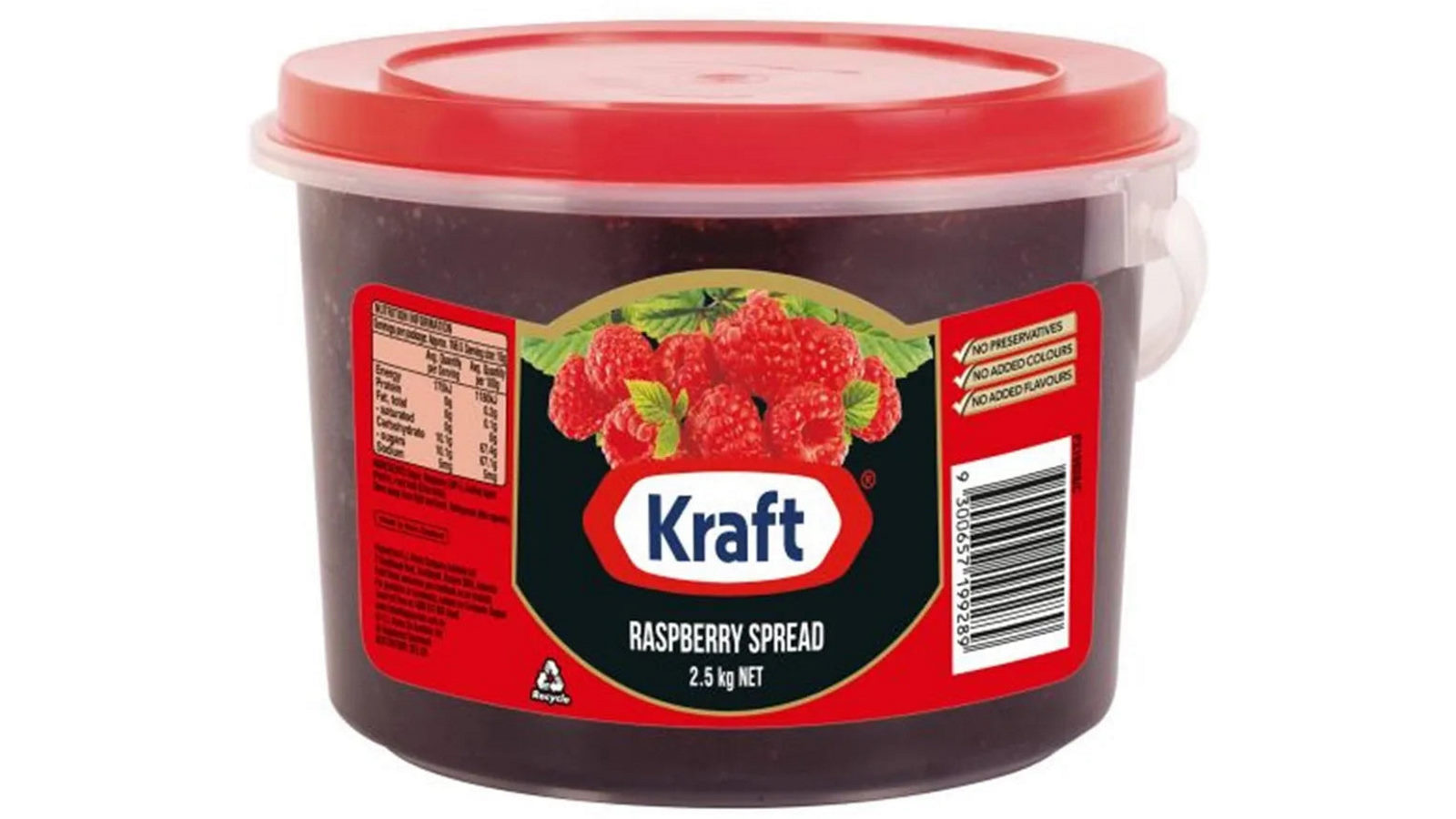 Kraft Heinz 2.5kg Bulk Size Raspberry Jam Spread
