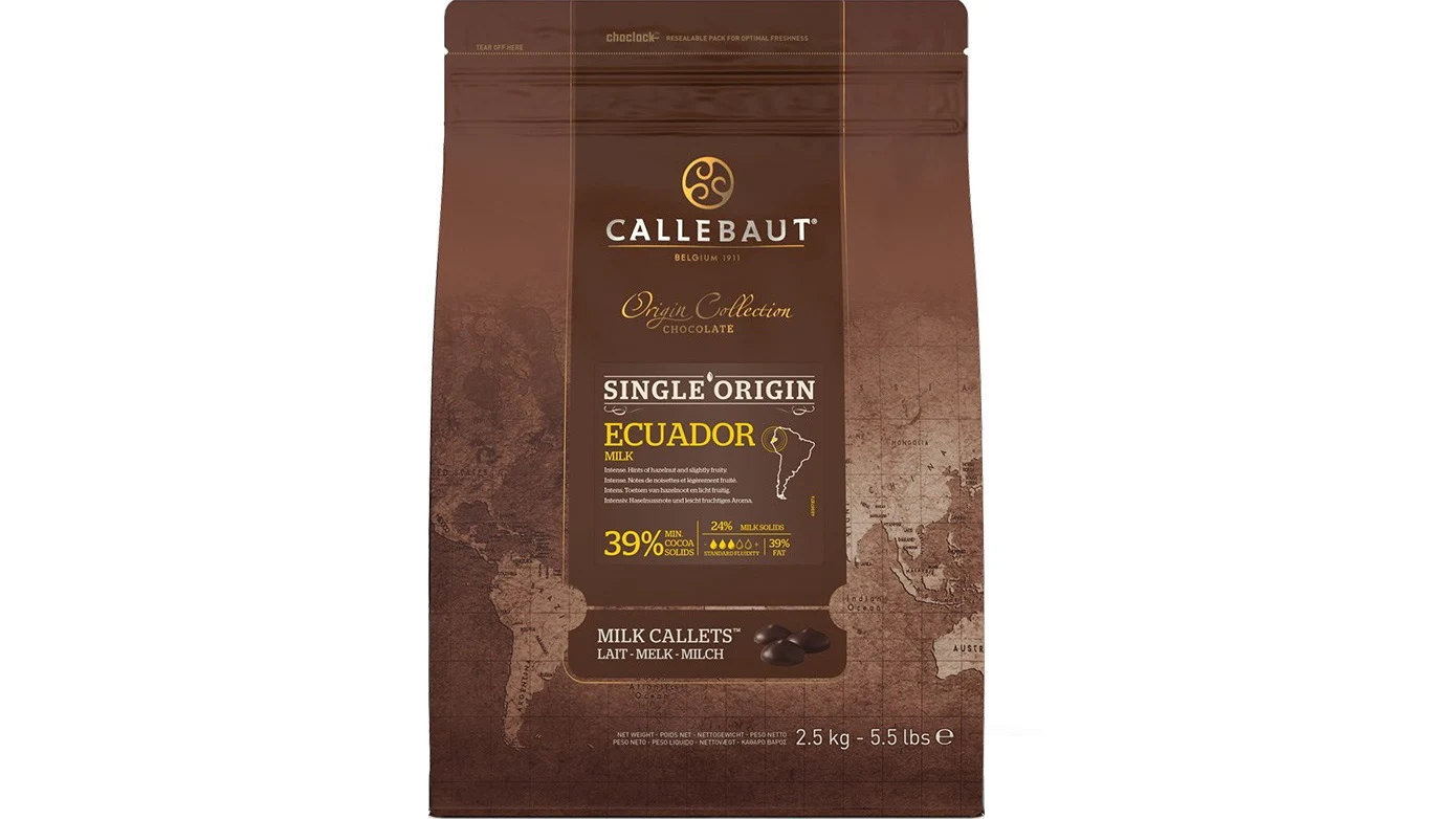 Callebaut Ecuador 39-Percent Milk Chocolate Callets - 2.5kg