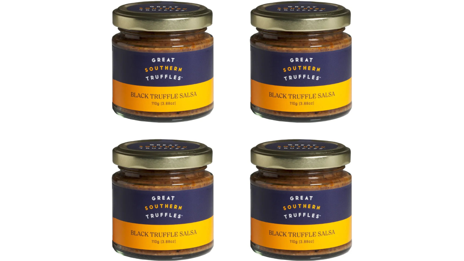 Great Southern Truffles Pack of 4 Black Salsa - 110g