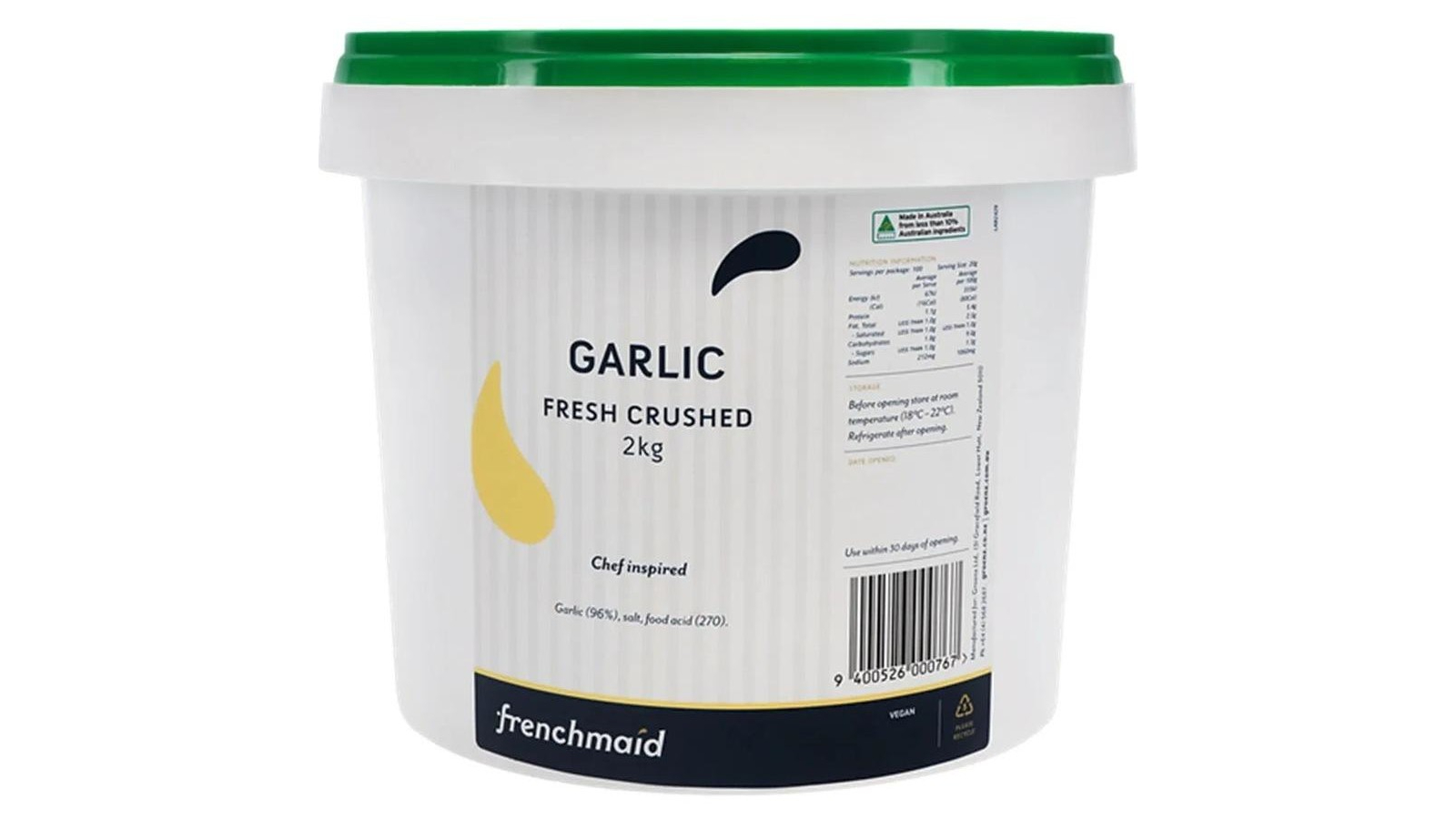 Frenchmaid 2kg Fresh Crushed Garlic