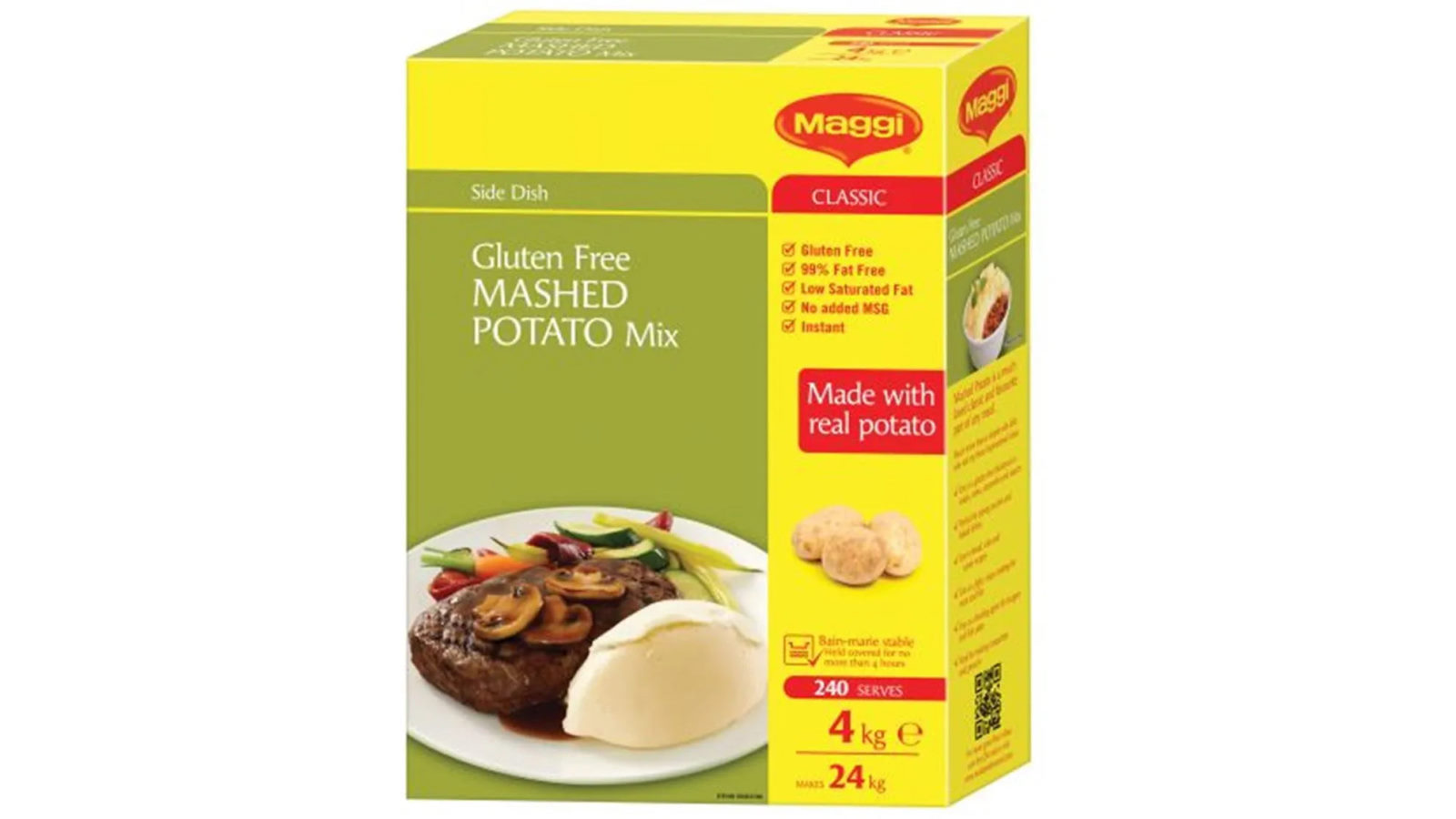 Maggi 4kg Bulk Size Instant Mashed Potato Gluten Free