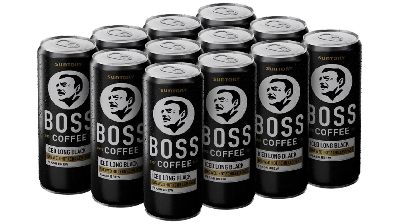 Suntory Boss Coffee Long Black 237ml - 12-Can Pack