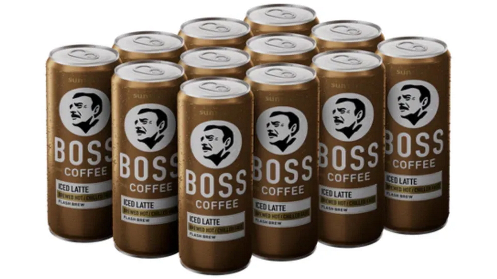 Suntory Boss Coffee Iced Latte 237ml - 12-Can Pack