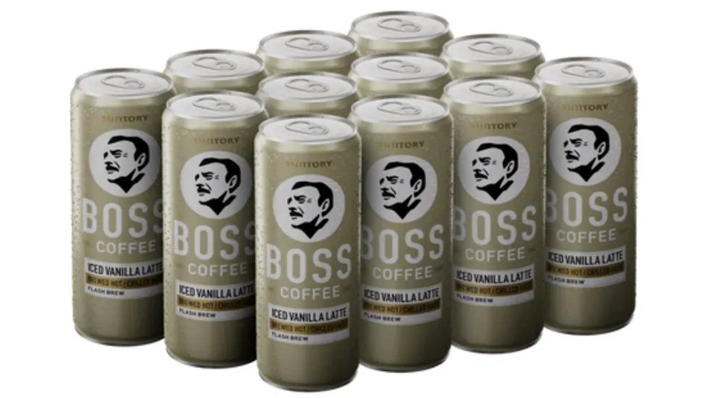 Suntory Boss Coffee Iced Vanilla Latte 237ml - 12-Can Pack