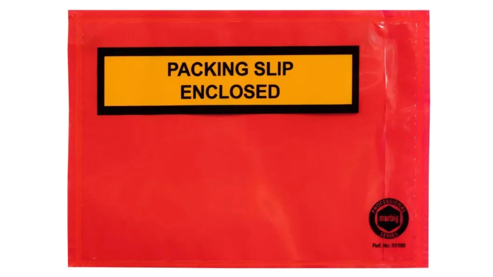 Marbig 16.5 x 11.5cm Red Packing Slip Envelope - Pack of 1000