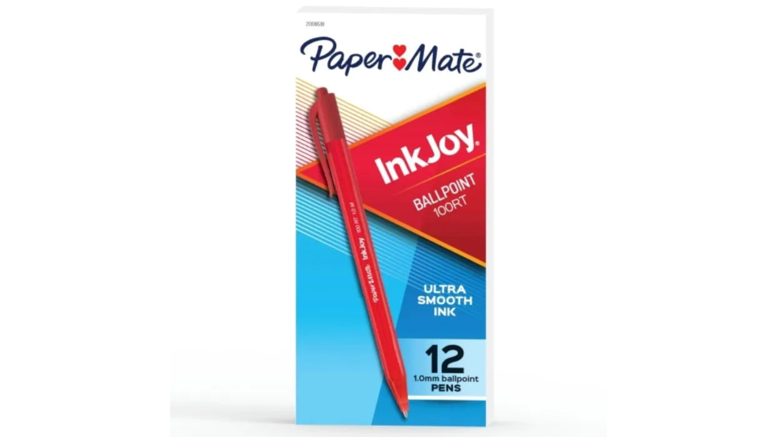 Papermate Pack of 12 InkJoy 100RT Medium Ballpoint Pen - Red