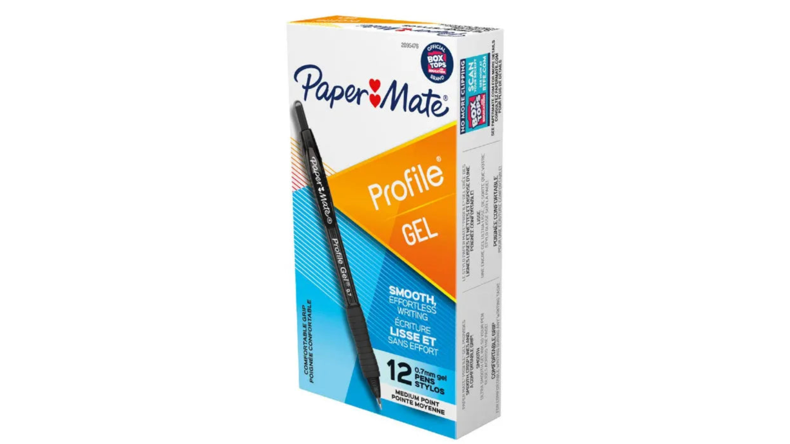 Papermate Pack of 12 Profile Ultra Smooth 7cm Gel Pen - Black