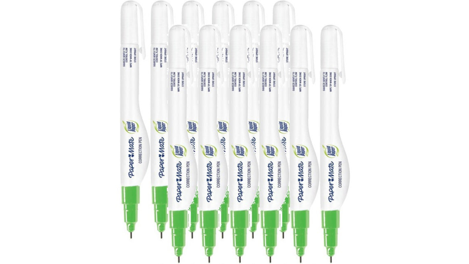 Papermate 7ml Liquid Paper Correction Blister Pen - Pack of 12