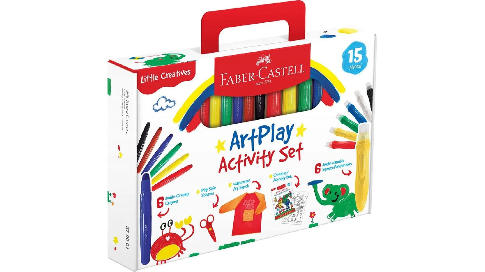 Faber-Castell 15 Piece Little Creatives Crayons Art Play Activity Set
