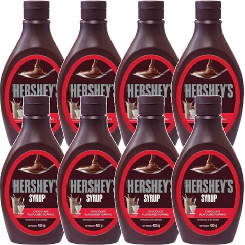 Hershey's 425g Bottles Box of 8 Syrup Chocolate Topping