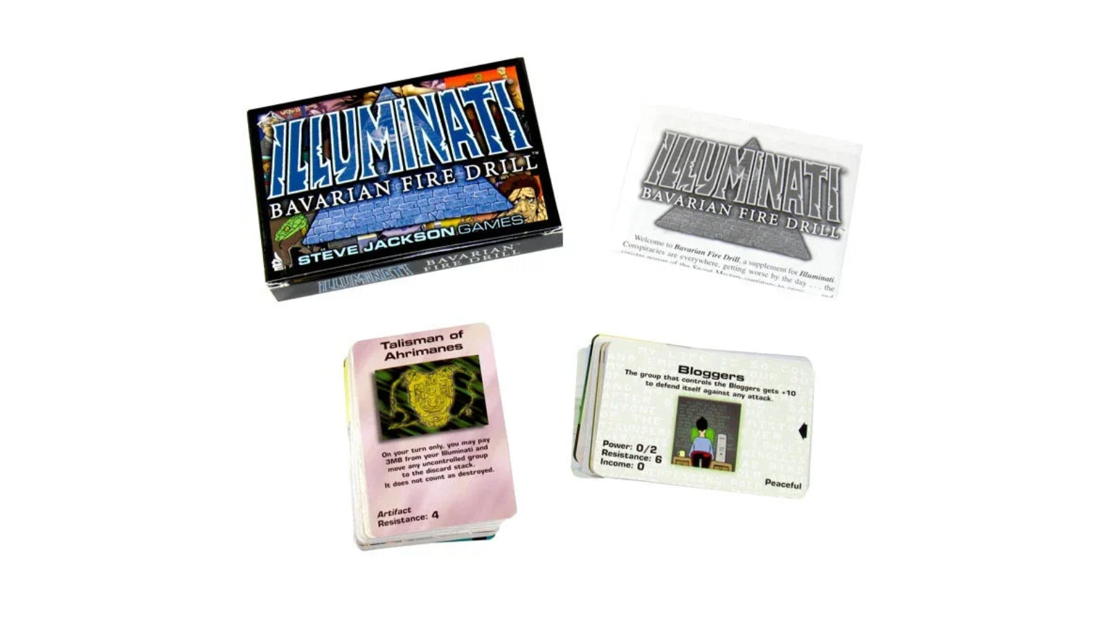 Van Ryder Games Steve Jackson Illuminati Bavarian Fire Drill Card