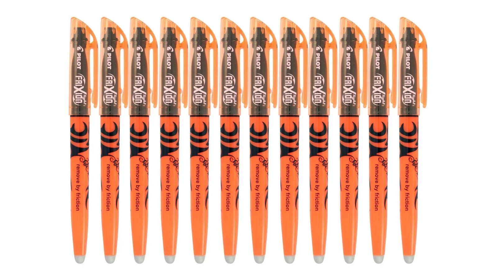 Pilot 0.4cm Box of 12 Frixion Erasable Highlighters - Orange