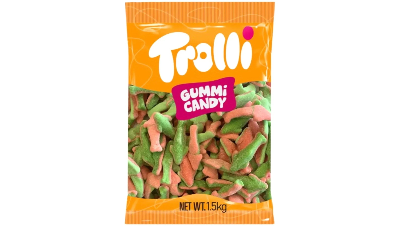 Trolli Watermelon Shark Lollies Candy 1.5kg Bag