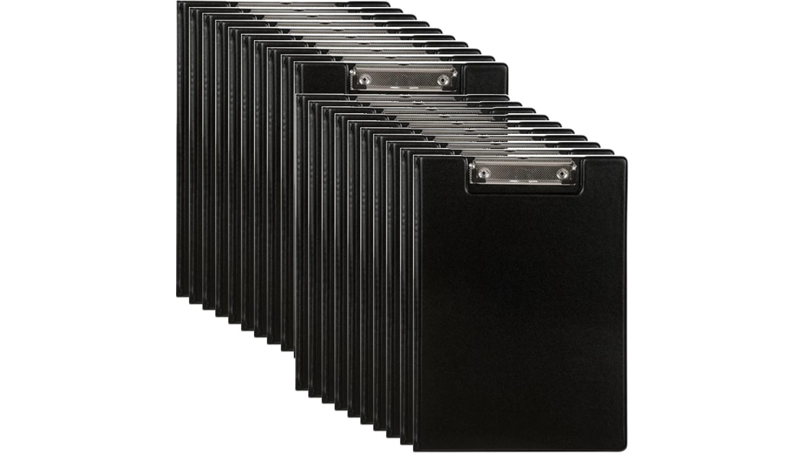 Marbig Black A4 Clipfolder - Pack of 20