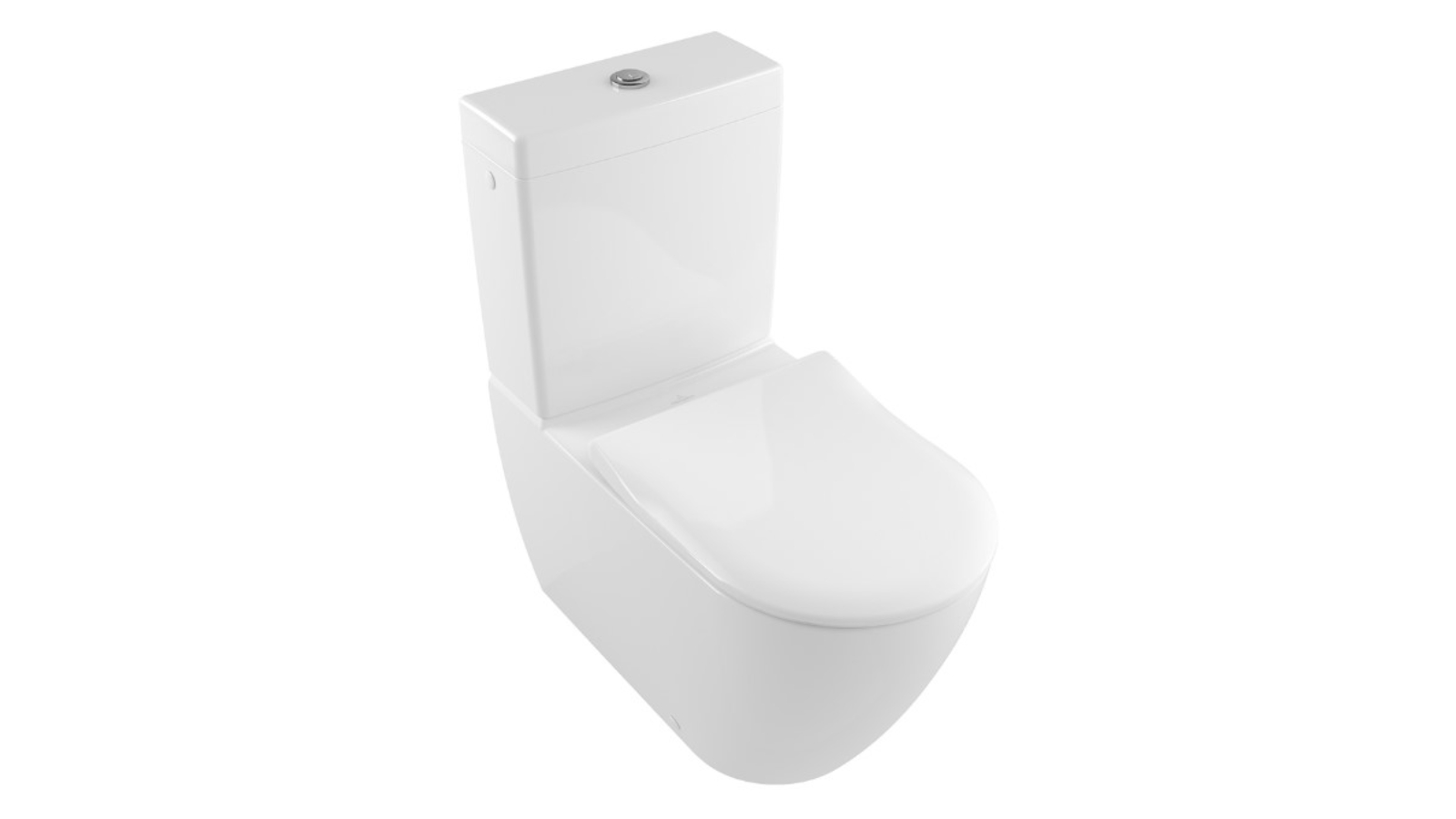 Villeroy & Boch Subway 3.0 TwistFlush Back to Wall Toilet with Slim Seat and Ceramic Flush - White