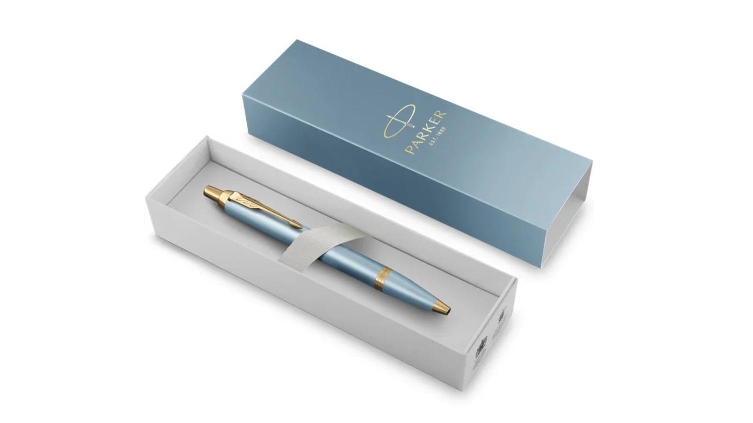 Parker IM Rituals Gradient Turquoise Green Gold Trim Ballpoint Pen Gift Box