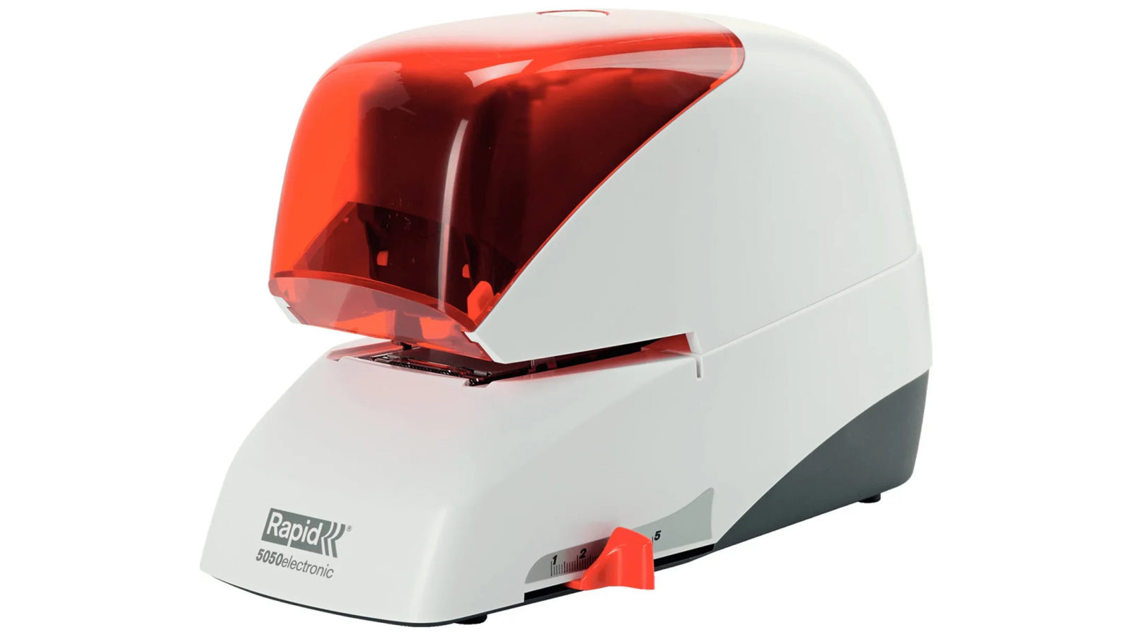 Rapid 5050E Supreme Electric Stapler - Silver/Orange