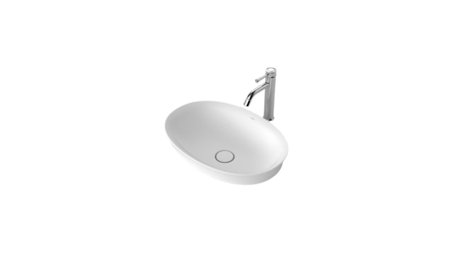 Caroma Riviere No Tap Hole Inset Basin - Matte White