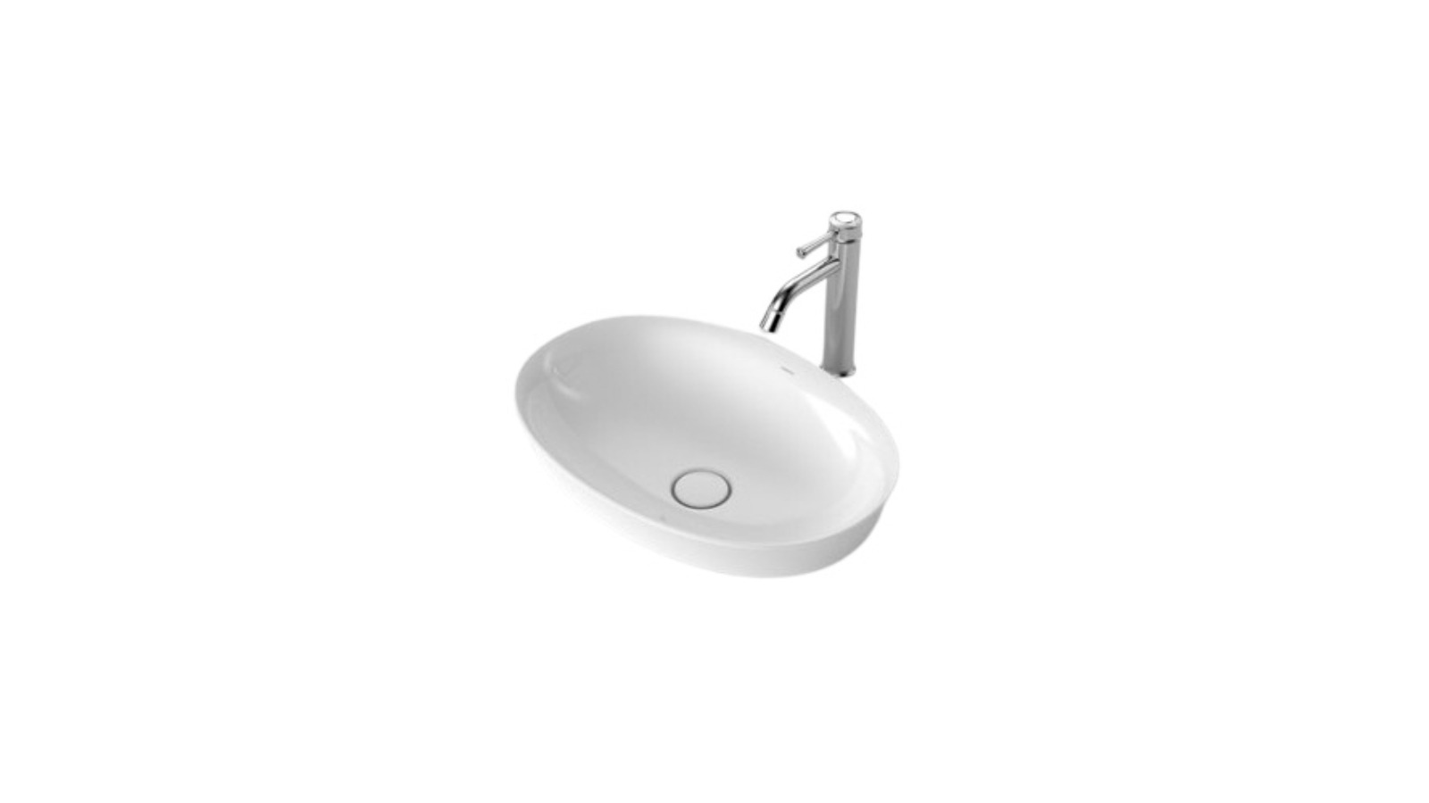 Caroma Riviere No Tap Hole Inset Basin - White