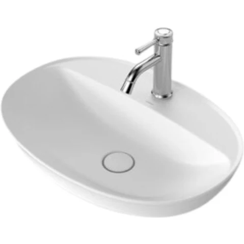 Caroma Riviere 1 Tap Hole Inset Basin - Matte White