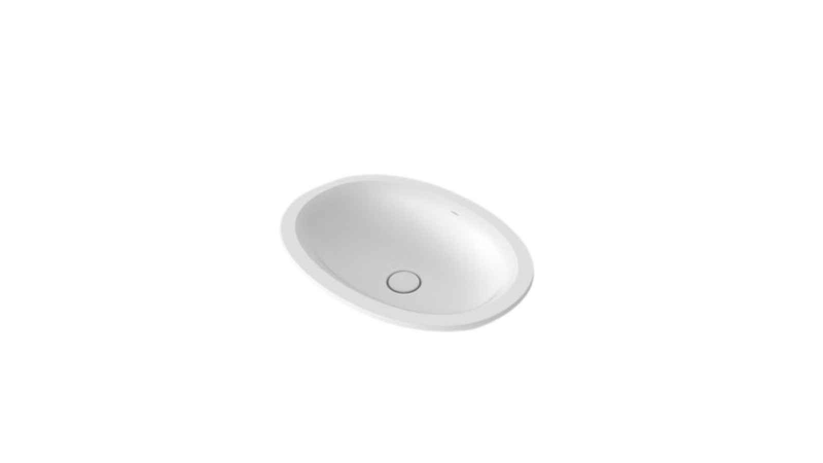 Caroma Riviere No Tap Hole Under Counter Basin - Matte White