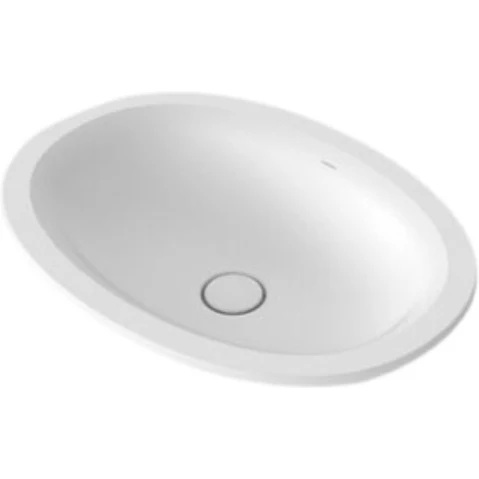 Caroma Riviere No Tap Hole Under Counter Basin - Matte White
