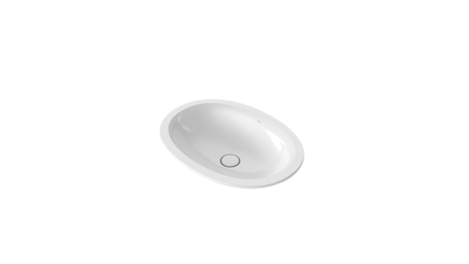 Caroma Riviere No Tap Hole Under Counter Basin - White