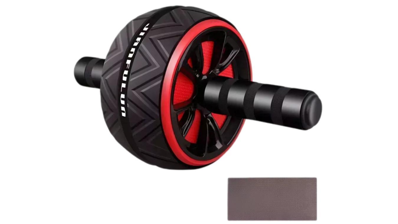 NNEOBA Big Abdominal Wheel Roller Stretch Trainer with Mat