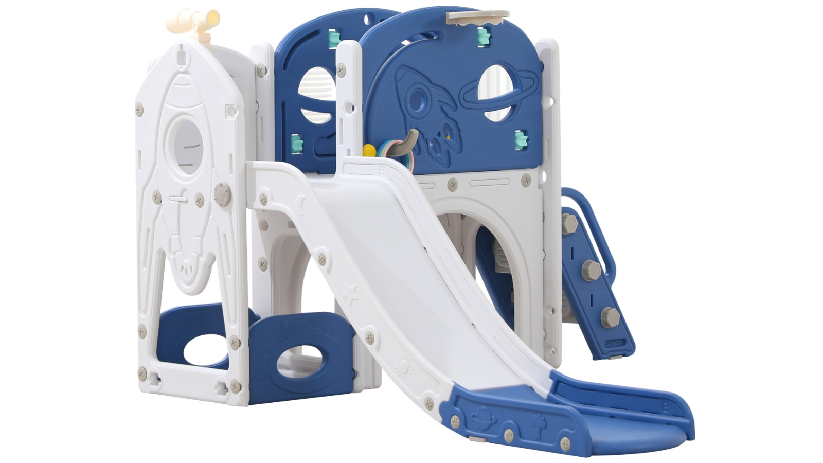 Advwin 8-in-1 Kids Slide Set - Blue