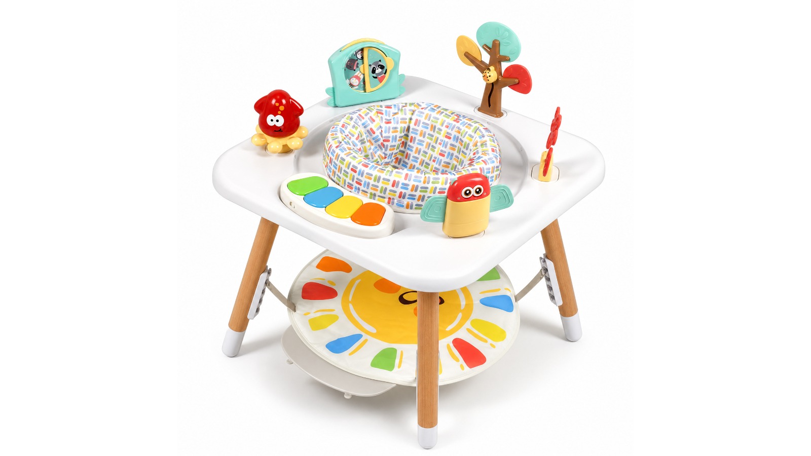 Advwin 4-in-1 Adjustable Height Baby Activity Center - White