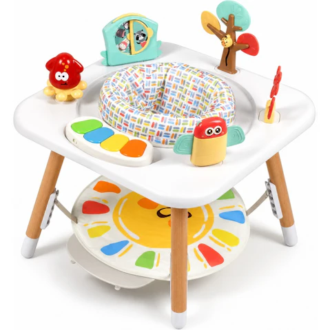 Advwin 4-in-1 Adjustable Height Baby Activity Center - White