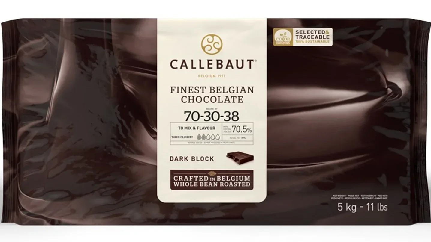 Callebaut 70-30-38 Dark Chocolate Couverture Block - 5kg