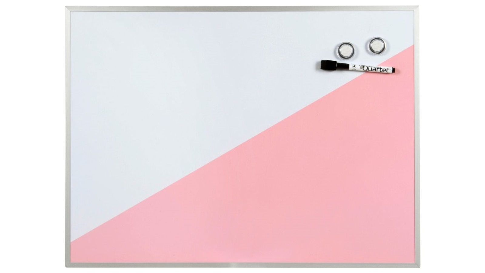 Quartet White/Pink Geo Whiteboard - 43 x 58cm