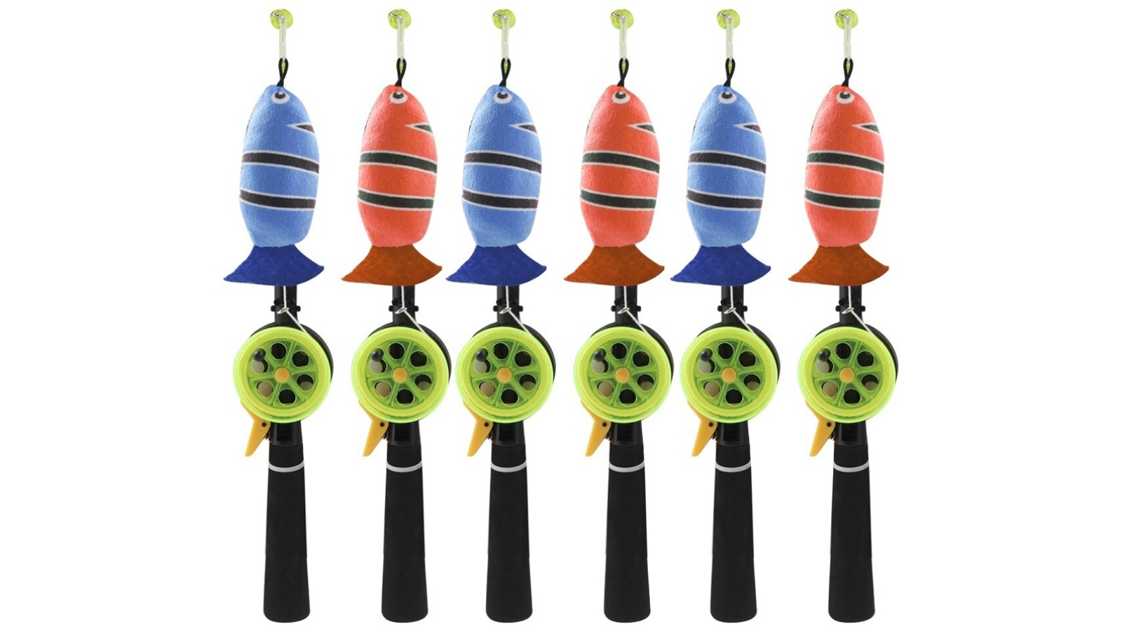 Paws and Claws Assorted 35cm Rod Cat Toy - Pack of 3 