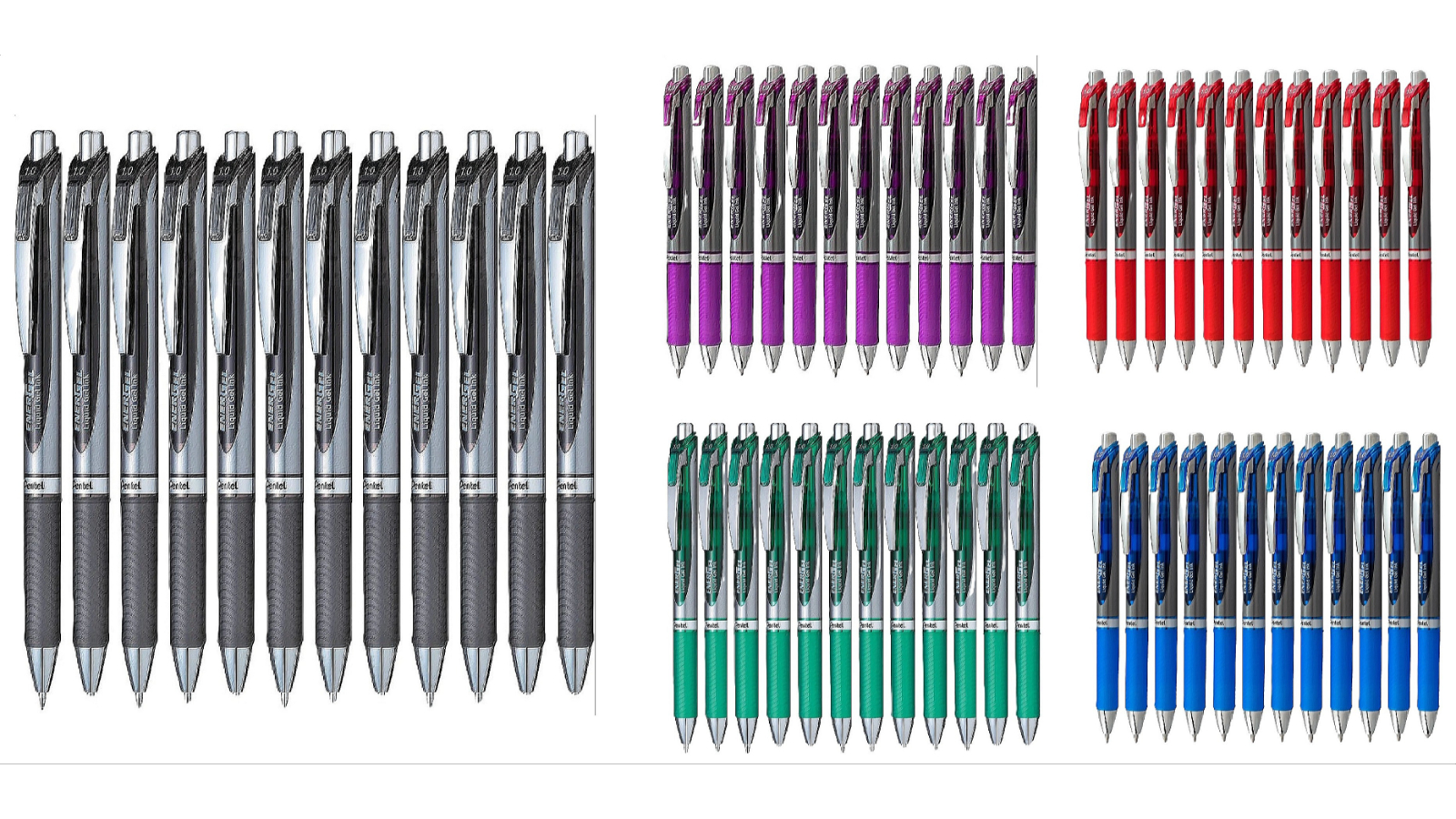 Pentel BL80 Pack of 12 Energel Retractable Gel Ink Pen