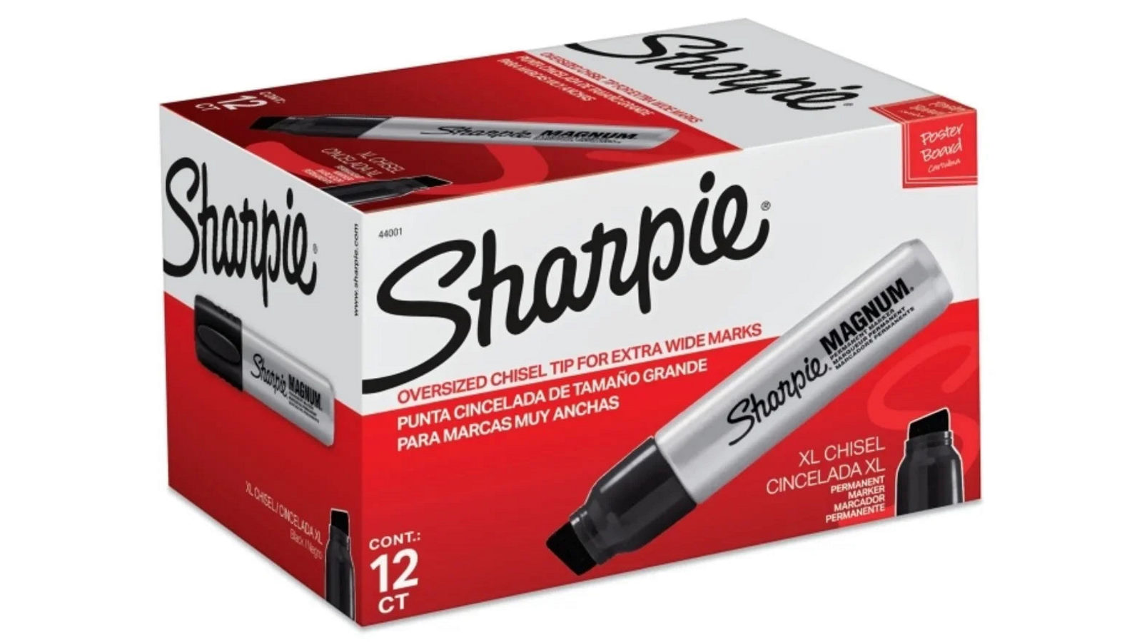Sharpie 0.15cm Magnum Permanent Marker Chisel Tip - Black