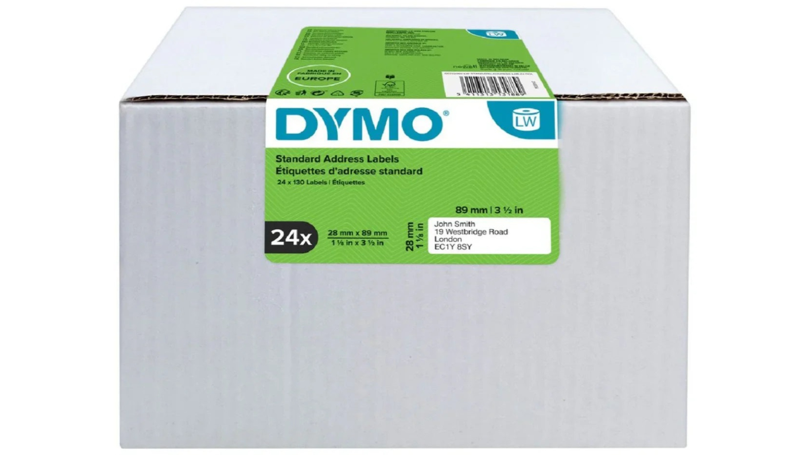 Dymo Pack of 24 Roll Lw Address Label - 2.8 x 8.9cm
