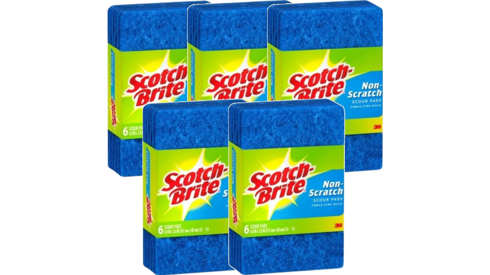 Scotch Brite Pack of 30 Non-Scratch Blue Scourer Pad
